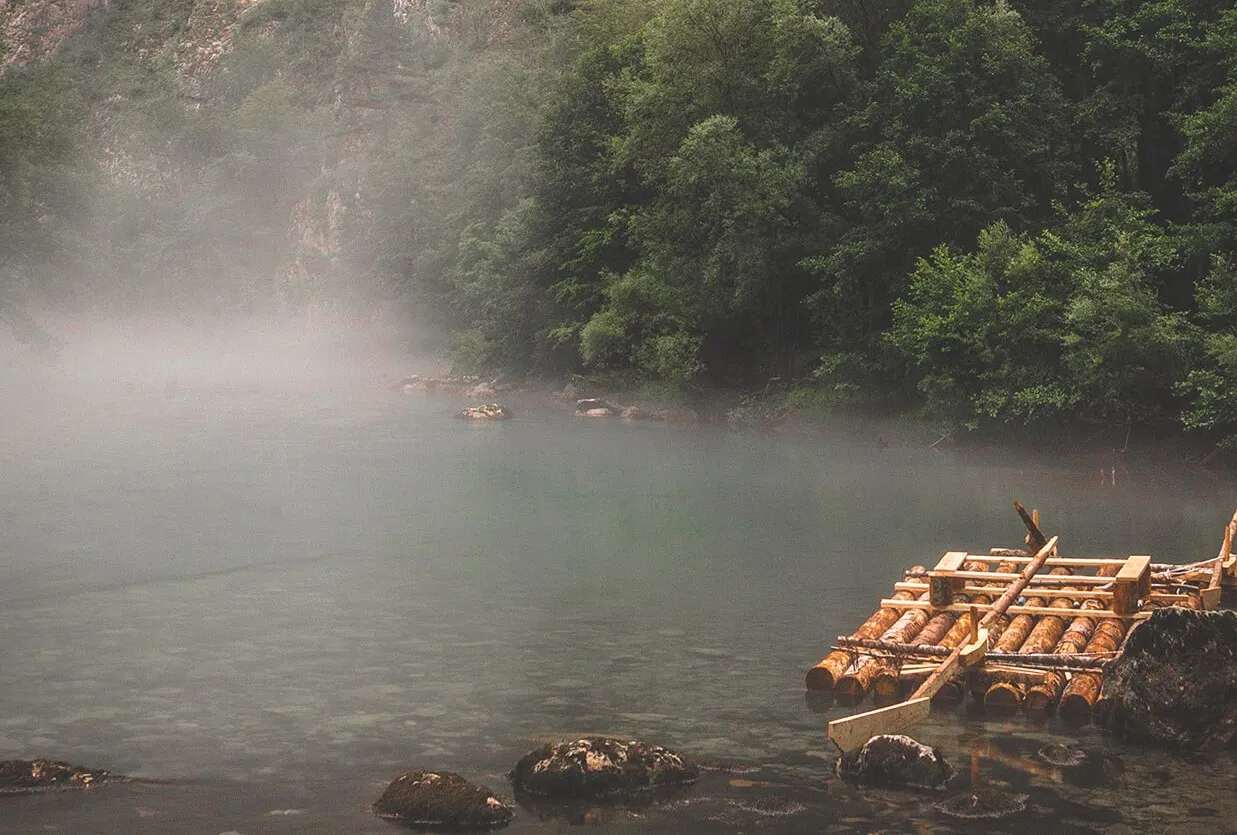 Rafting on the Tara — From Logs to Rubber Boats